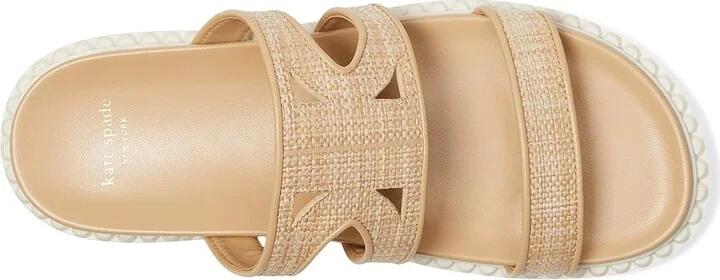 Kate Spade New York Duo Raffia Sport Sandals Women's Sandals Natural : 8 B - Medium, Leather - Image 2
