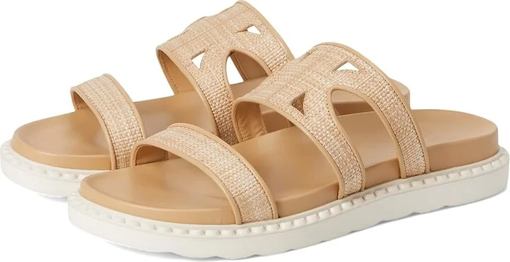 Kate Spade New York Duo Raffia Sport Sandals Women's Sandals Natural : 8 B - Medium, Leather