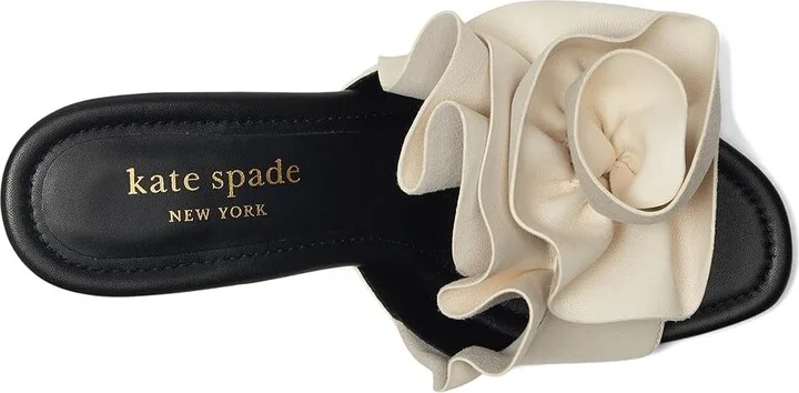 Kate Spade New York Flourish Women's Sandals Black/Cream : 5.5 M, Leather - Image 2