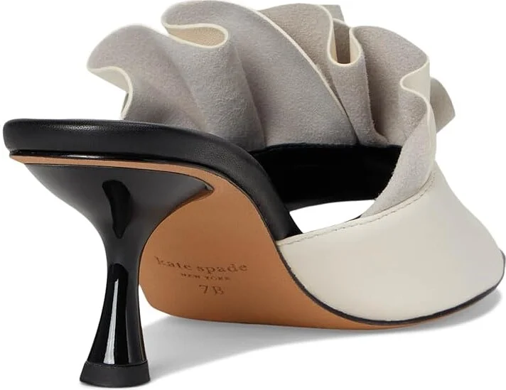 Kate Spade New York Flourish Women's Sandals Black/Cream : 5.5 M, Leather - Image 4