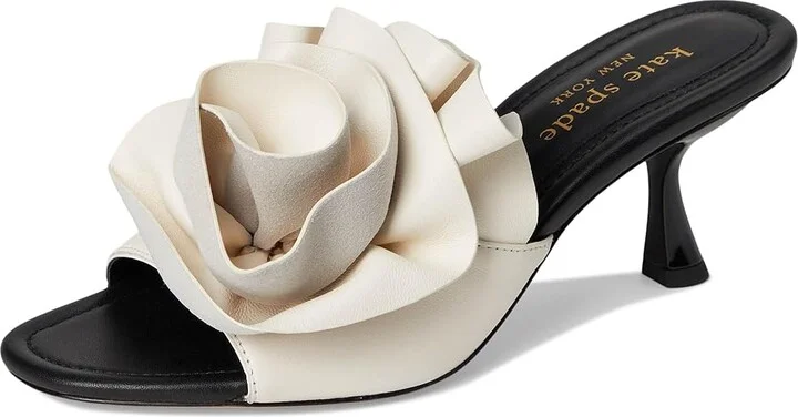 Kate Spade New York Flourish Women's Sandals Black/Cream : 5.5 M, Leather - Image 5