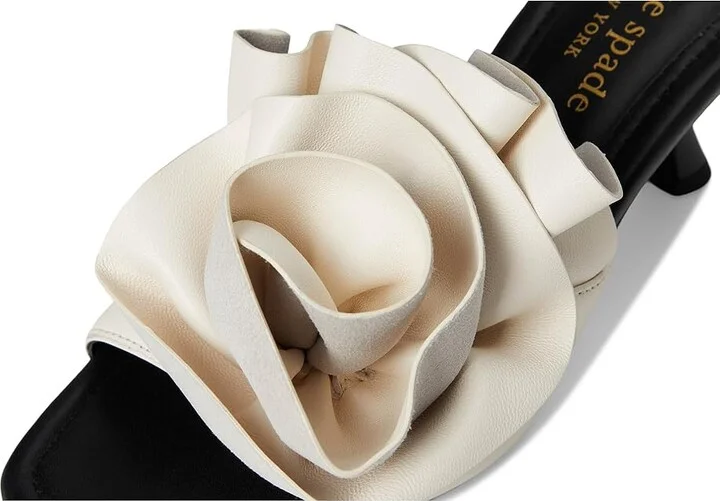 Kate Spade New York Flourish Women's Sandals Black/Cream : 5.5 M, Leather - Image 7