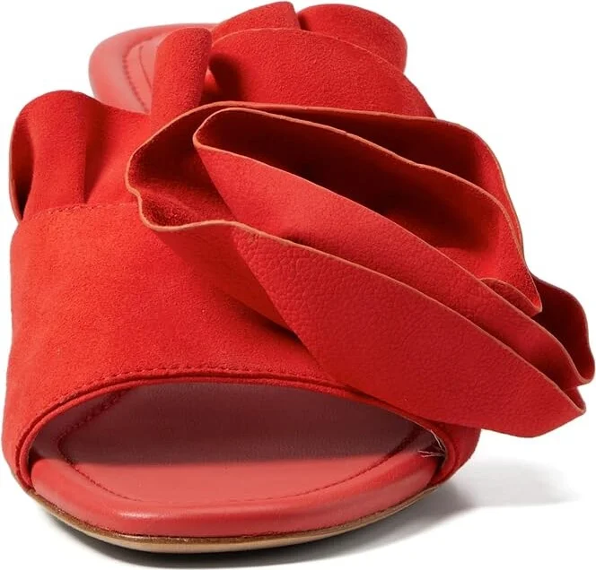 Kate Spade New York Flourish Women's Sandals Ponderosa Red : 8 M, Leather - Image 2