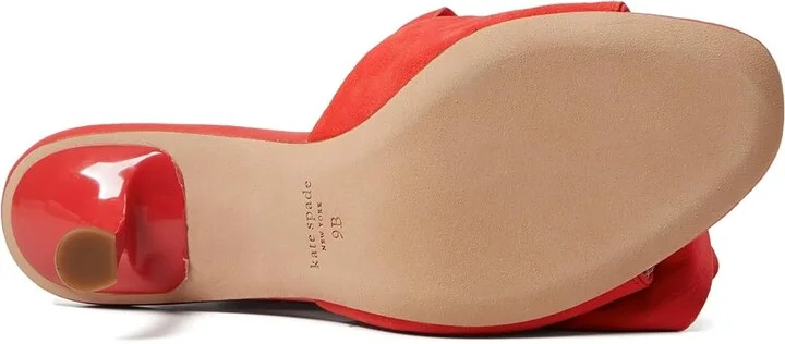 Kate Spade New York Flourish Women's Sandals Ponderosa Red : 8 M, Leather - Image 3