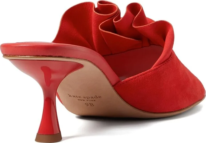 Kate Spade New York Flourish Women's Sandals Ponderosa Red : 8 M, Leather - Image 4