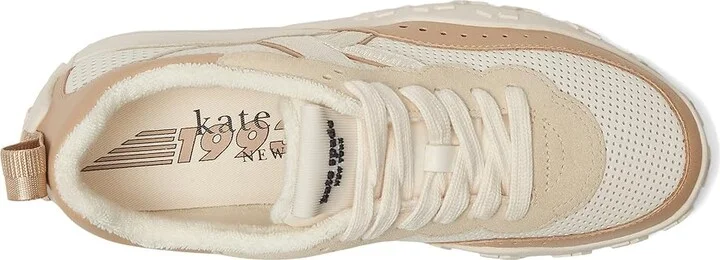 Kate Spade New York K As In Kate Lace Up Sneaker Women's Shoes Cream/Beach Sand : 7 M, Leather - Image 2