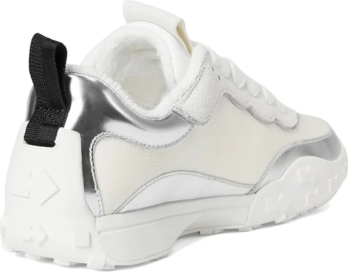 Kate Spade New York K As In Kate Lace Up Sneakers Women's Shoes Silver : 8.5 M, Leather - Image 4