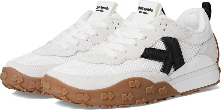 Kate Spade New York K As In Kate Lace Up Sneakers Women's Shoes True White : 7.5 M, Leather