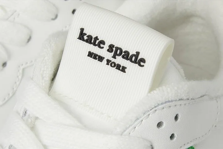 Kate Spade New York K As In Kate Smooth Leather Runner Women's Shoes True White/ KS Green : 7 M - Image 7