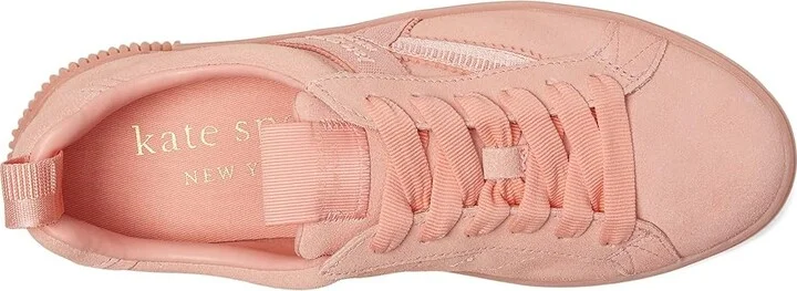 Kate Spade New York K As In Kate Suede Court Sneaker Women's Shoes Setting Sun : 8 B - Medium, Leather - Image 2