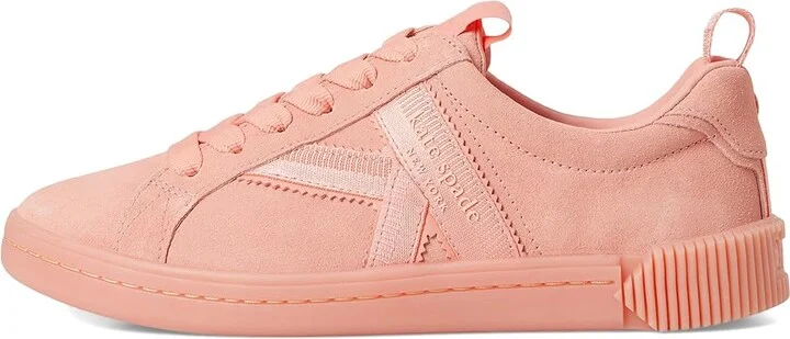 Kate Spade New York K As In Kate Suede Court Sneaker Women's Shoes Setting Sun : 8 B - Medium, Leather - Image 6