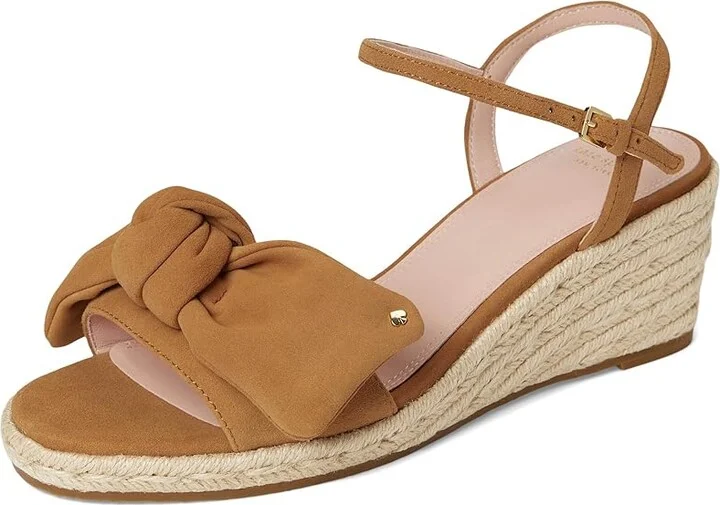 Kate Spade New York Leandra Espadrille Wedge Sandal Women's Wedge Shoes Bungalow : 6 M, Leather - Image 5