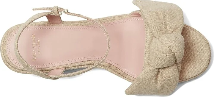 Kate Spade New York Leandra Espadrille Wedge Sandal Women's Wedge Shoes Natural : 5.5 M, Leather - Image 2