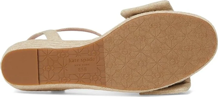 Kate Spade New York Leandra Espadrille Wedge Sandal Women's Wedge Shoes Natural : 5.5 M, Leather - Image 3