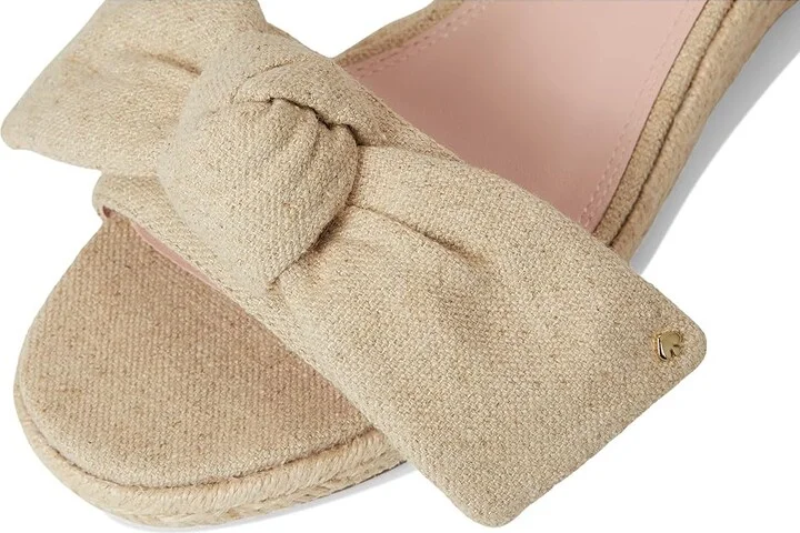 Kate Spade New York Leandra Espadrille Wedge Sandal Women's Wedge Shoes Natural : 5.5 M, Leather - Image 7