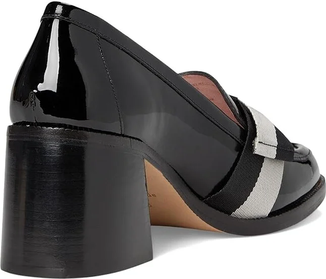 Kate Spade New York Leandra Heeled Loafer Women's Shoes Black : 7.5 M, Leather - Image 4
