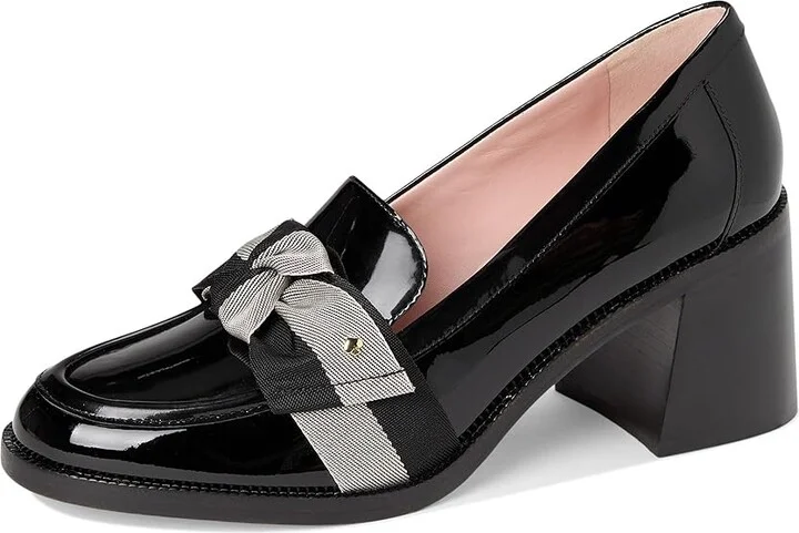 Kate Spade New York Leandra Heeled Loafer Women's Shoes Black : 7.5 M, Leather - Image 5