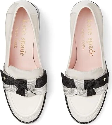 Kate Spade New York Leandra Heeled Loafer Women's Shoes Black : 7.5 M, Leather - Image 8