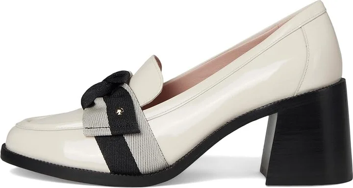 Kate Spade New York Leandra Heeled Loafer Women's Shoes Black : 7.5 M, Leather - Image 11