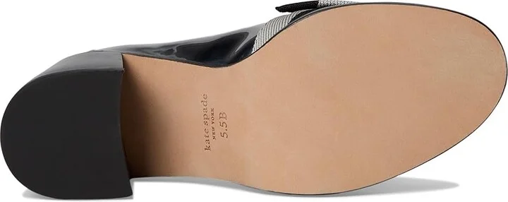 Kate Spade New York Leandra Heeled Loafer Women's Shoes Silver : 5.5 M, Leather - Image 3