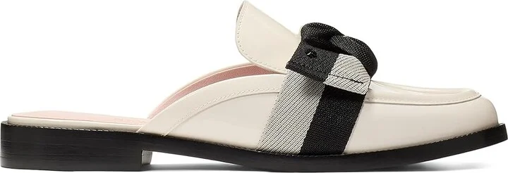Kate Spade New York Leandra Mule Loafer Women's Flat Shoes Cream/ Black : 9.5 M, Leather - Image 7