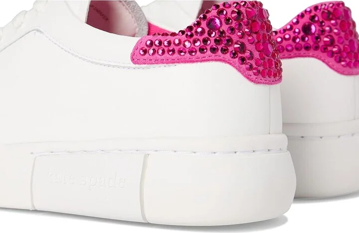 Kate Spade New York Lift Crystal Women's Shoes Opt Wht/Vivid Snap Drgn : 9.5 M, Leather - Image 7
