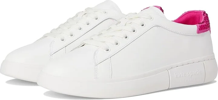 Kate Spade New York Lift Crystal Women's Shoes Opt Wht/Vivid Snap Drgn : 9.5 M, Leather