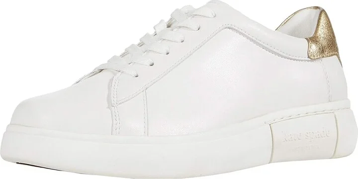 Kate Spade New York Lift Women's Shoes Optic White/Pale Gold : 6 M, Leather - Image 2