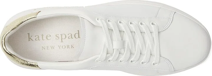Kate Spade New York Lift Women's Shoes Optic White/Pale Gold : 6 M, Leather - Image 3