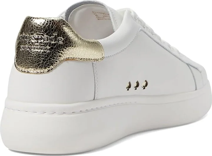 Kate Spade New York Lift Women's Shoes Optic White/Pale Gold : 6 M, Leather - Image 5