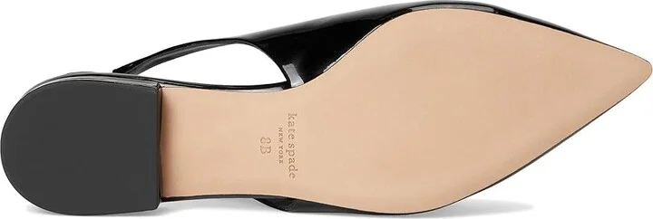 Kate Spade New York Lover Slingback Flats Women's Cold Weather Boots Black : 8.5 M, Leather/Suede - Image 3