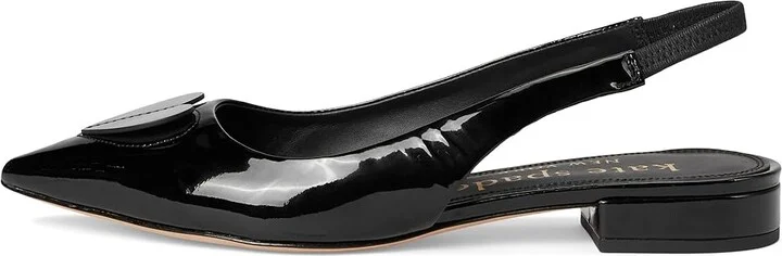Kate Spade New York Lover Slingback Flats Women's Cold Weather Boots Black : 8.5 M, Leather/Suede - Image 6