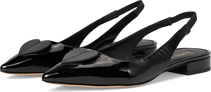 Kate Spade New York Lover Slingback Flats Women's Cold Weather Boots Black : 8.5 M, Leather/Suede