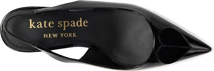 Kate Spade New York Lover Slingback Kitten Heel Women's Shoes Black : 6.5 M, Leather - Image 2