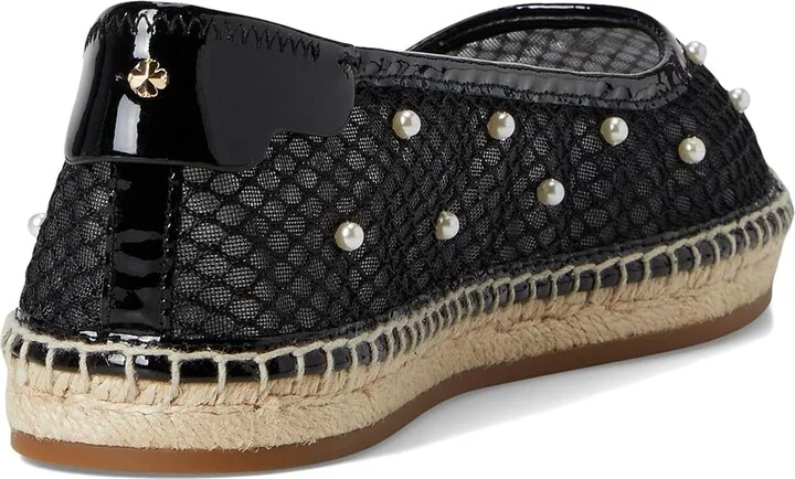 Kate Spade New York Pearl Fishnet Espadrille Ballet Flat Women's Shoes Black : 8.5 B - Medium, Synthetic - Image 4