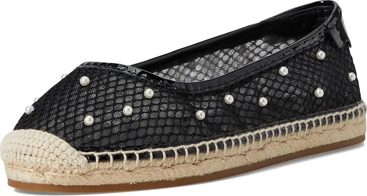 Kate Spade New York Pearl Fishnet Espadrille Ballet Flat Women's Shoes Black : 8.5 B - Medium, Synthetic - Image 5