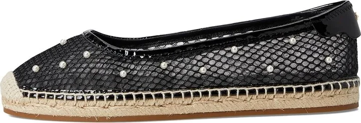 Kate Spade New York Pearl Fishnet Espadrille Ballet Flat Women's Shoes Black : 8.5 B - Medium, Synthetic - Image 6