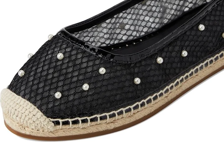Kate Spade New York Pearl Fishnet Espadrille Ballet Flat Women's Shoes Black : 8.5 B - Medium, Synthetic - Image 7