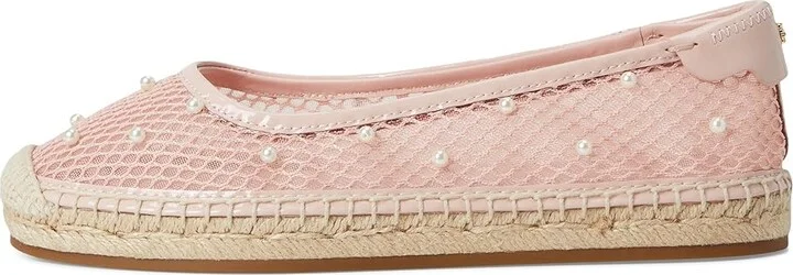 Kate Spade New York Pearl Fishnet Espadrille Ballet Flat Women's Shoes Mochi Pink : 7 B - Medium, Synthetic - Image 6
