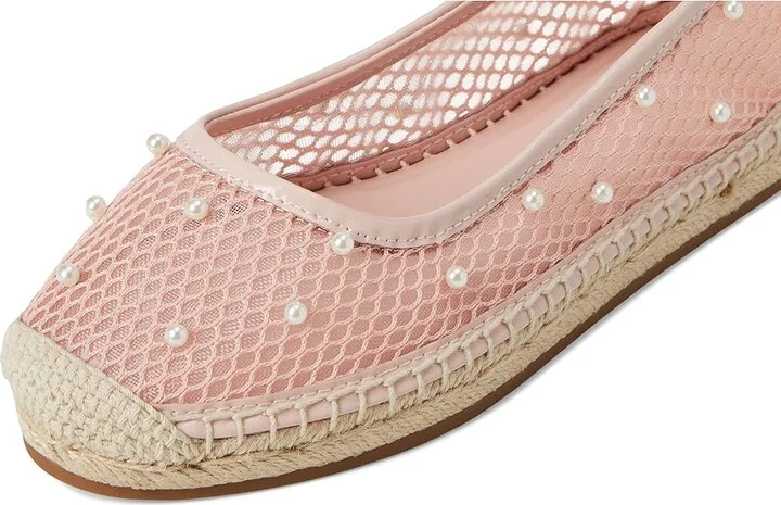 Kate Spade New York Pearl Fishnet Espadrille Ballet Flat Women's Shoes Mochi Pink : 7 B - Medium, Synthetic - Image 7