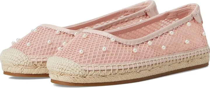 Kate Spade New York Pearl Fishnet Espadrille Ballet Flat Women's Shoes Mochi Pink : 7 B - Medium, Synthetic