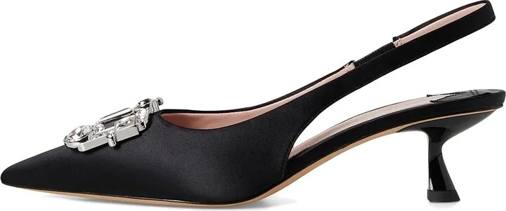 Kate Spade New York Renata Sling High Women's Heels Black : 7.5 M, Leather - Image 6