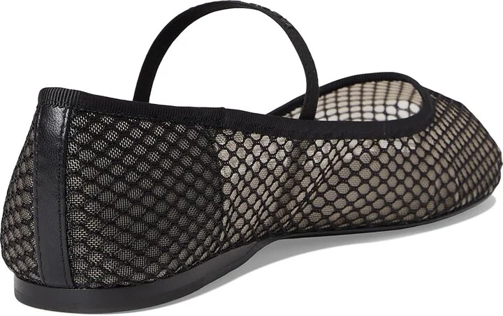Kate Spade New York Riley Mesh Mary Jane Ballet Flats Women's Cold Weather Boots Black : 9 M, Leather - Image 4
