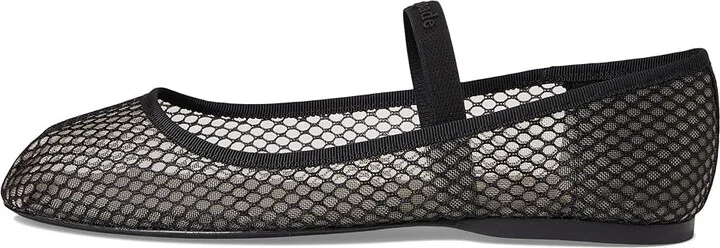 Kate Spade New York Riley Mesh Mary Jane Ballet Flats Women's Cold Weather Boots Black : 9 M, Leather - Image 6