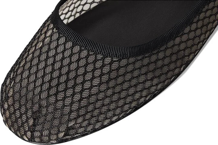 Kate Spade New York Riley Mesh Mary Jane Ballet Flats Women's Cold Weather Boots Black : 9 M, Leather - Image 7