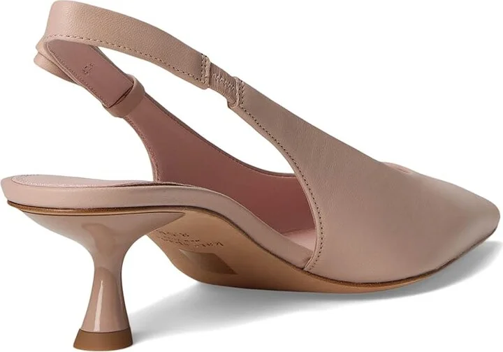Kate Spade New York Riley Slingback Kitten Heel Women's Shoes Pale Vellum : 8.5 M, Leather/Suede - Image 4