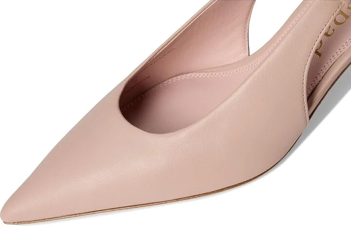 Kate Spade New York Riley Slingback Kitten Heel Women's Shoes Pale Vellum : 8.5 M, Leather/Suede - Image 7