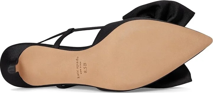 Kate Spade New York Rue Slingback Mid Heel Women's Cold Weather Boots Black : 9.5 M, Leather - Image 3
