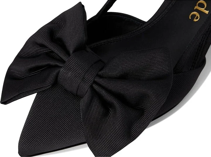 Kate Spade New York Rue Slingback Mid Heel Women's Cold Weather Boots Black : 9.5 M, Leather - Image 7