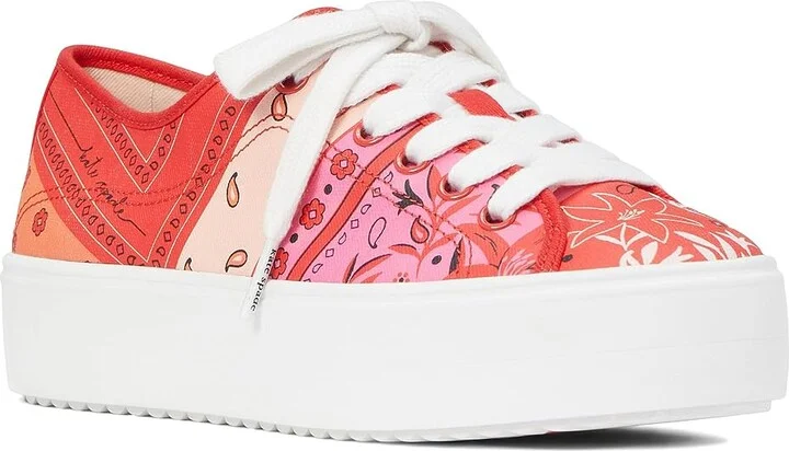 Kate Spade New York Serve Bandana Patchwork Women's Shoes : 8 M, Canvas - Image 4
